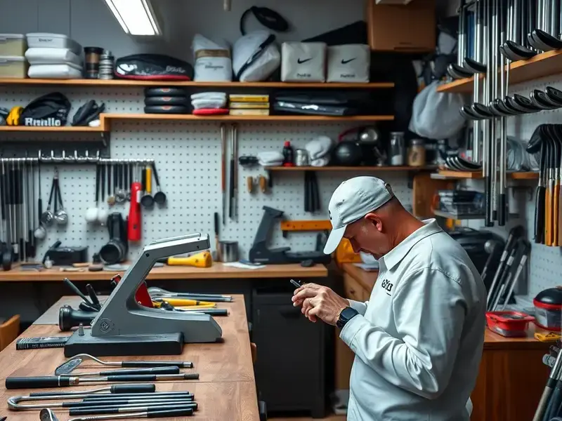 Professional club repair workshop
